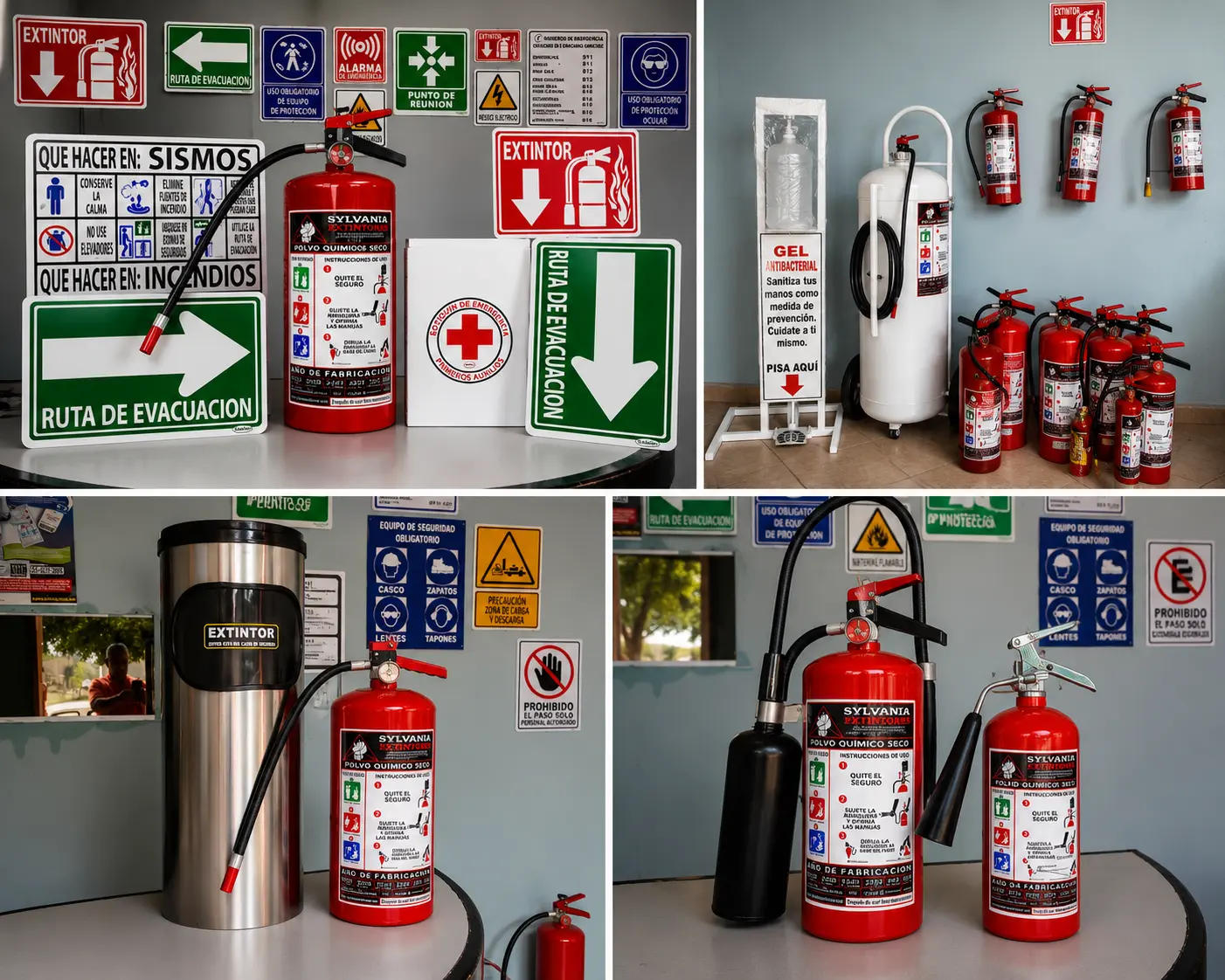 Equipos, señalética y accesorios de Sylvania Extintores