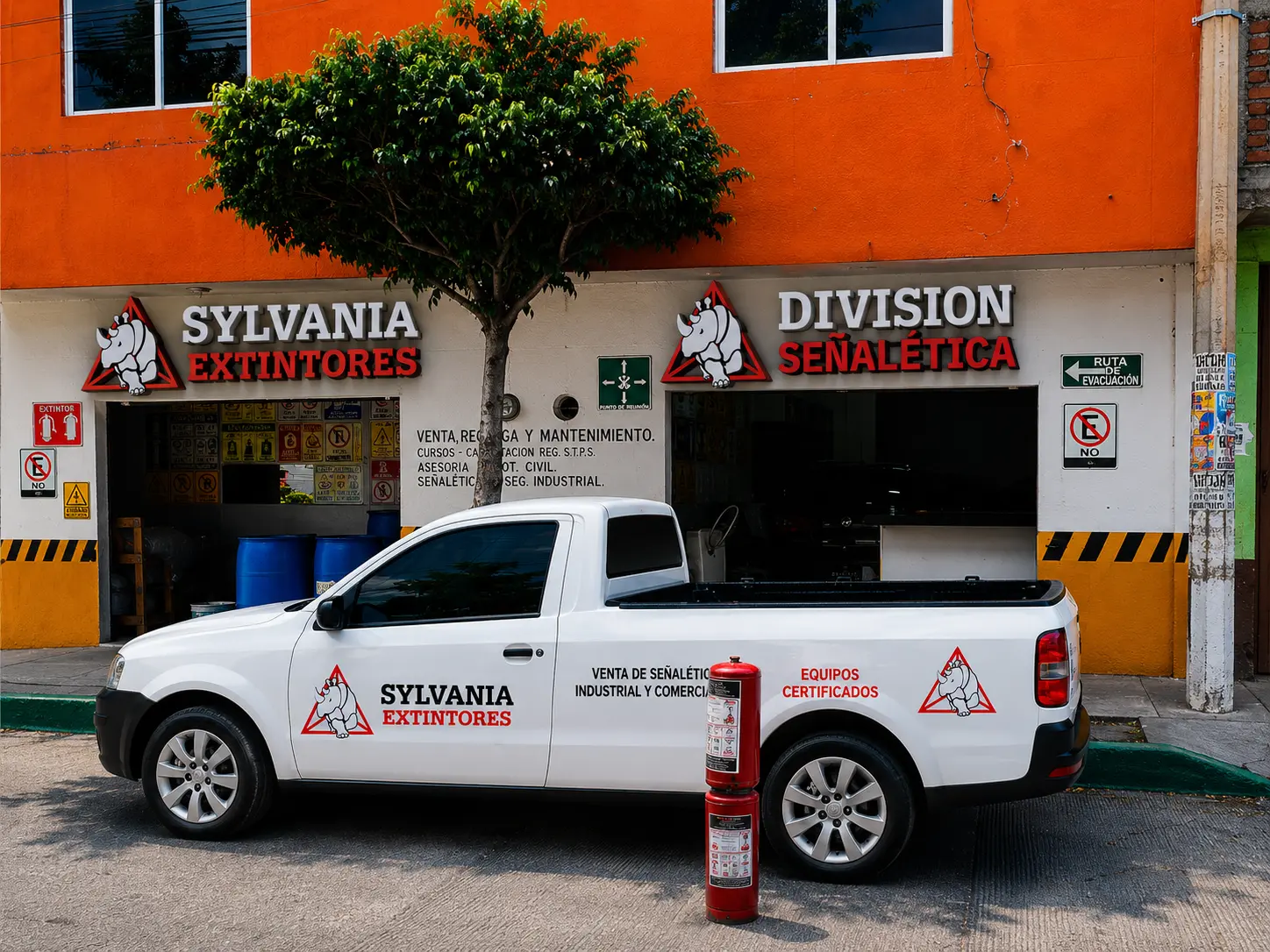 Sucursal y unidades de Sylvania Extintores