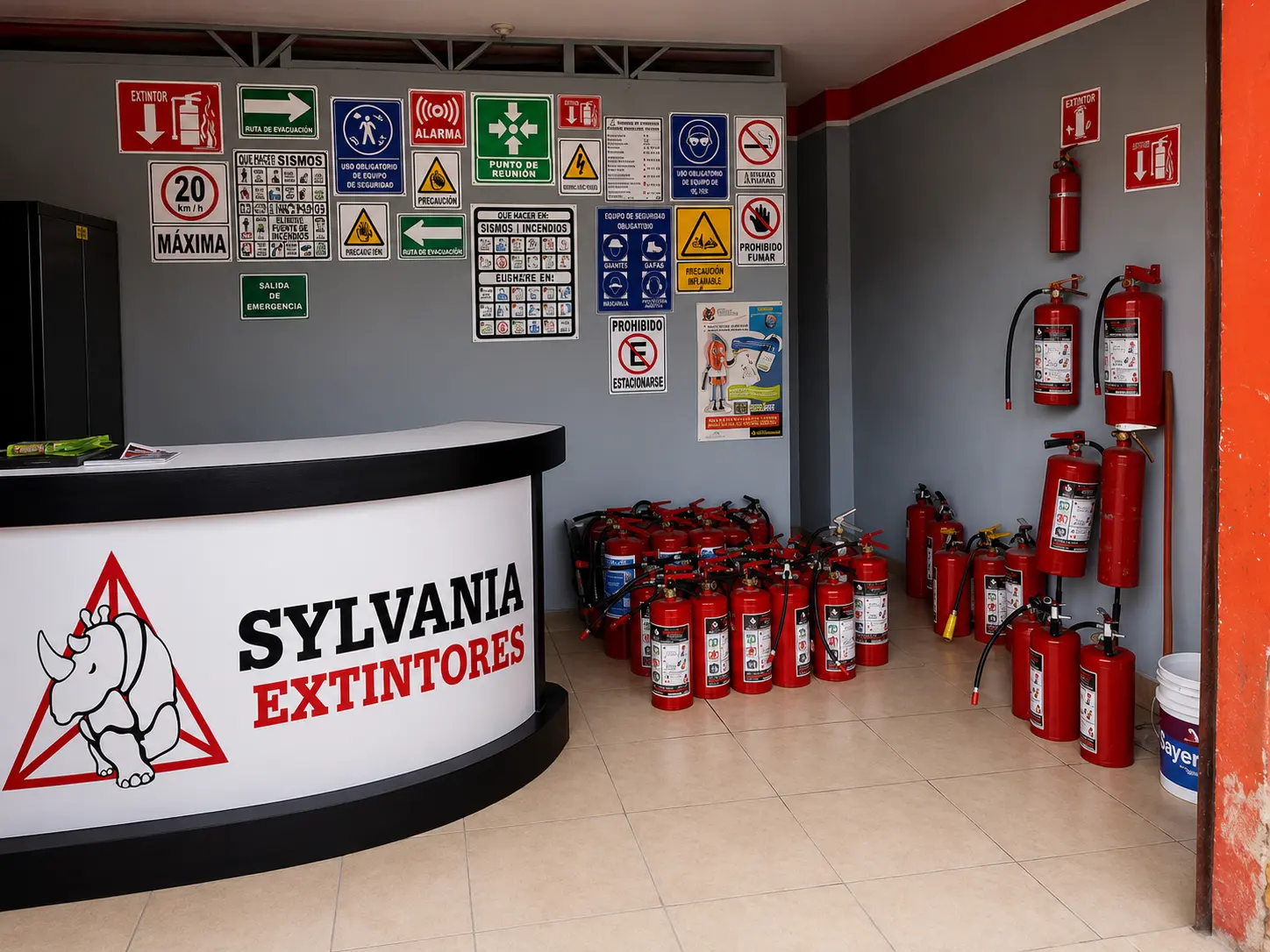 Taller con inventario de extintores